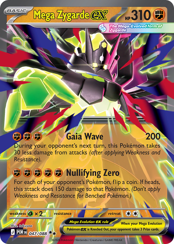 Mega Zygarde ex card art dari Pokemon TCG Perfect Order